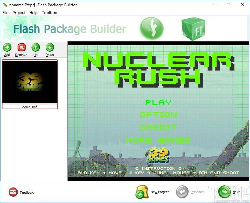 Boxoft Flash Package Builder下载,Flash软件生成工具,EXE制作